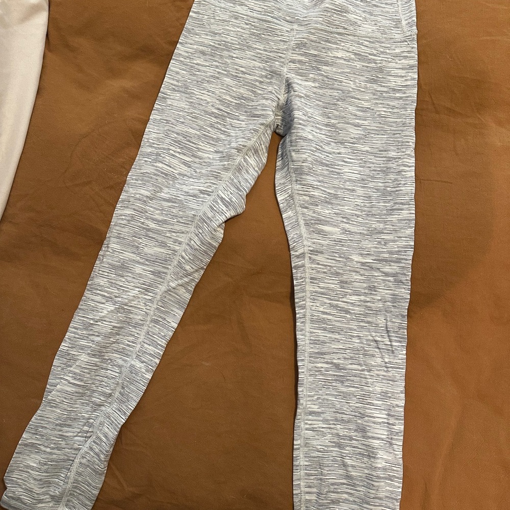 lululemon athletica Gray Leggings with Stretch Knit Fabric